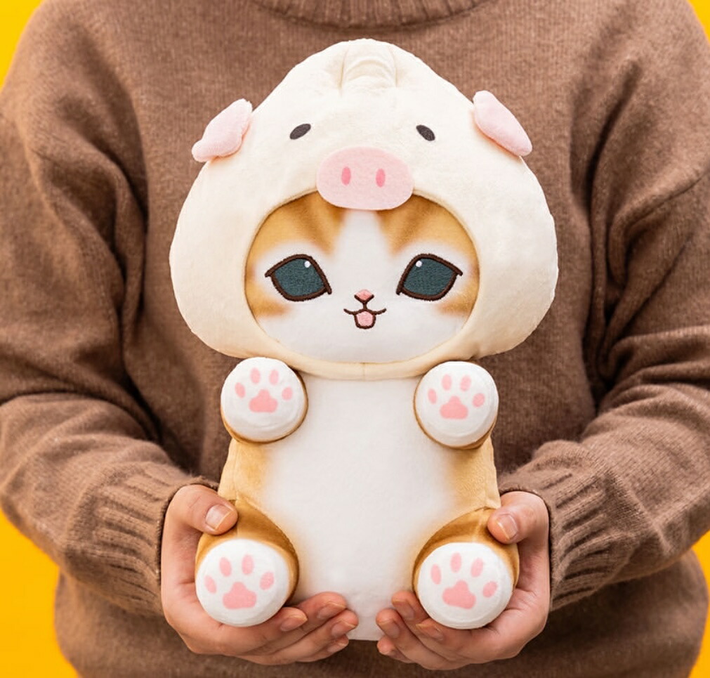 楽天市場】【2個セット】mofusand にゃんこ肉まんBIGぬいぐるみ 約28