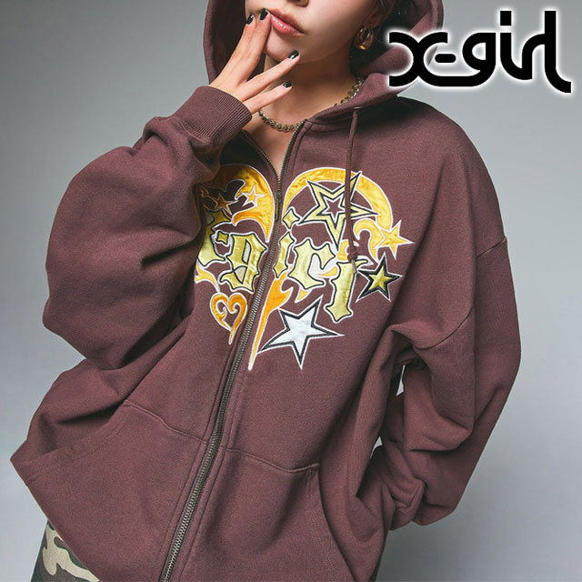 楽天市場】エックスガール X-girl トライバルハート ジップアップ