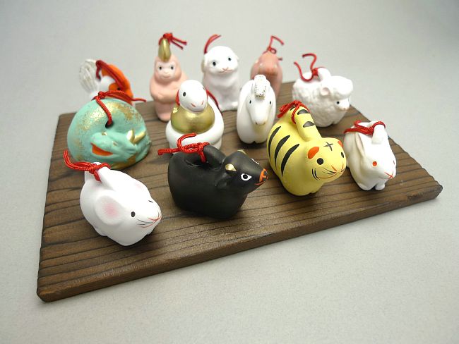 楽天市場】京焼 清水焼 干支土鈴十二支セット 錦染 : 京焼清水焼専門店