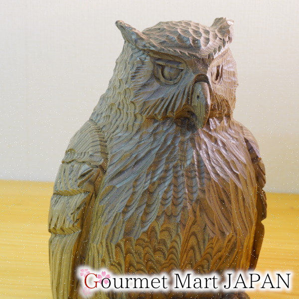 楽天市場】木彫シマフクロウ「コタンコロカムイ」台彫 埋れ木 佐藤憲治