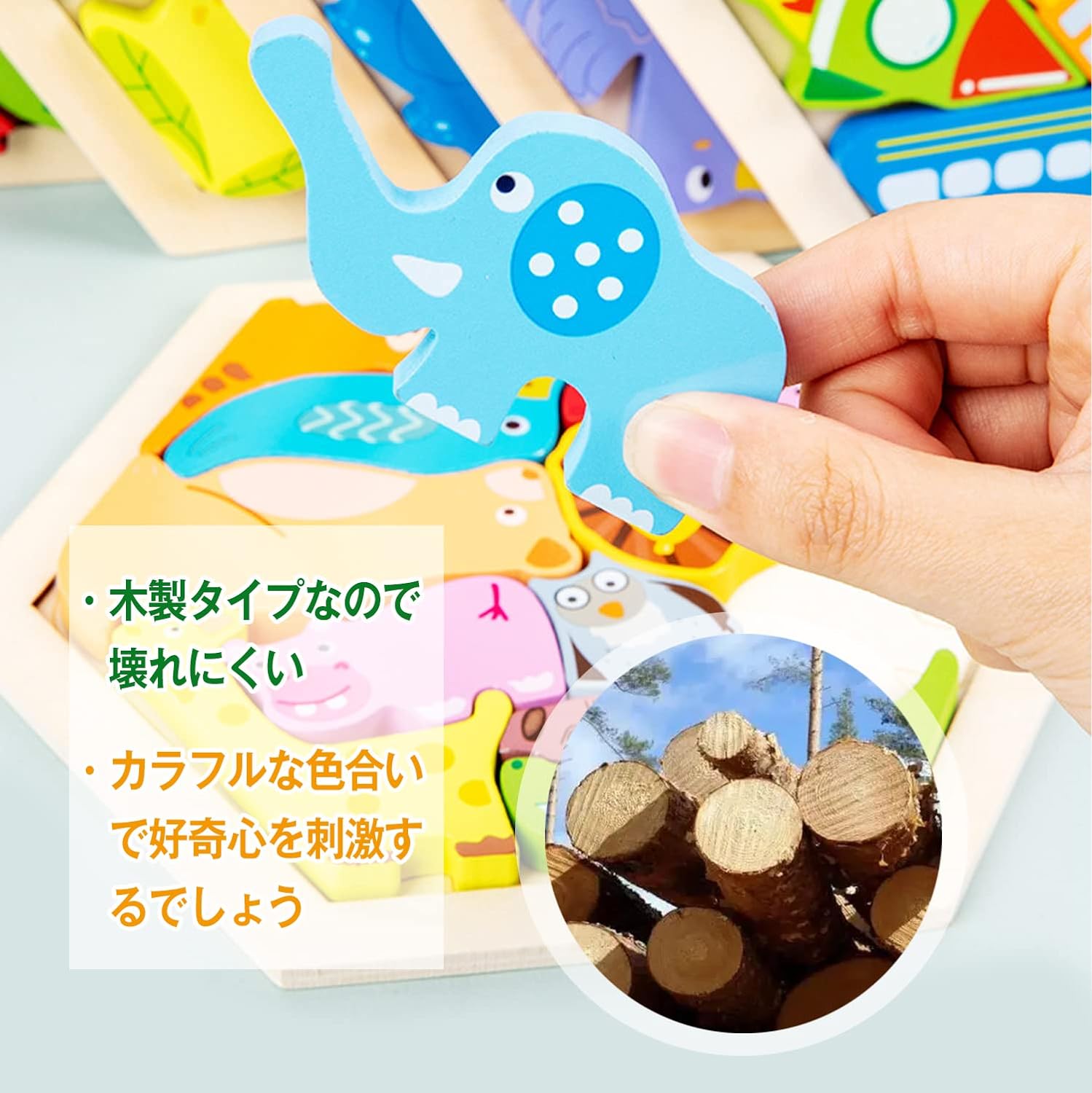 楽天市場】「10％OFFクーポン配布中」木製パズル 型はめパズル 形