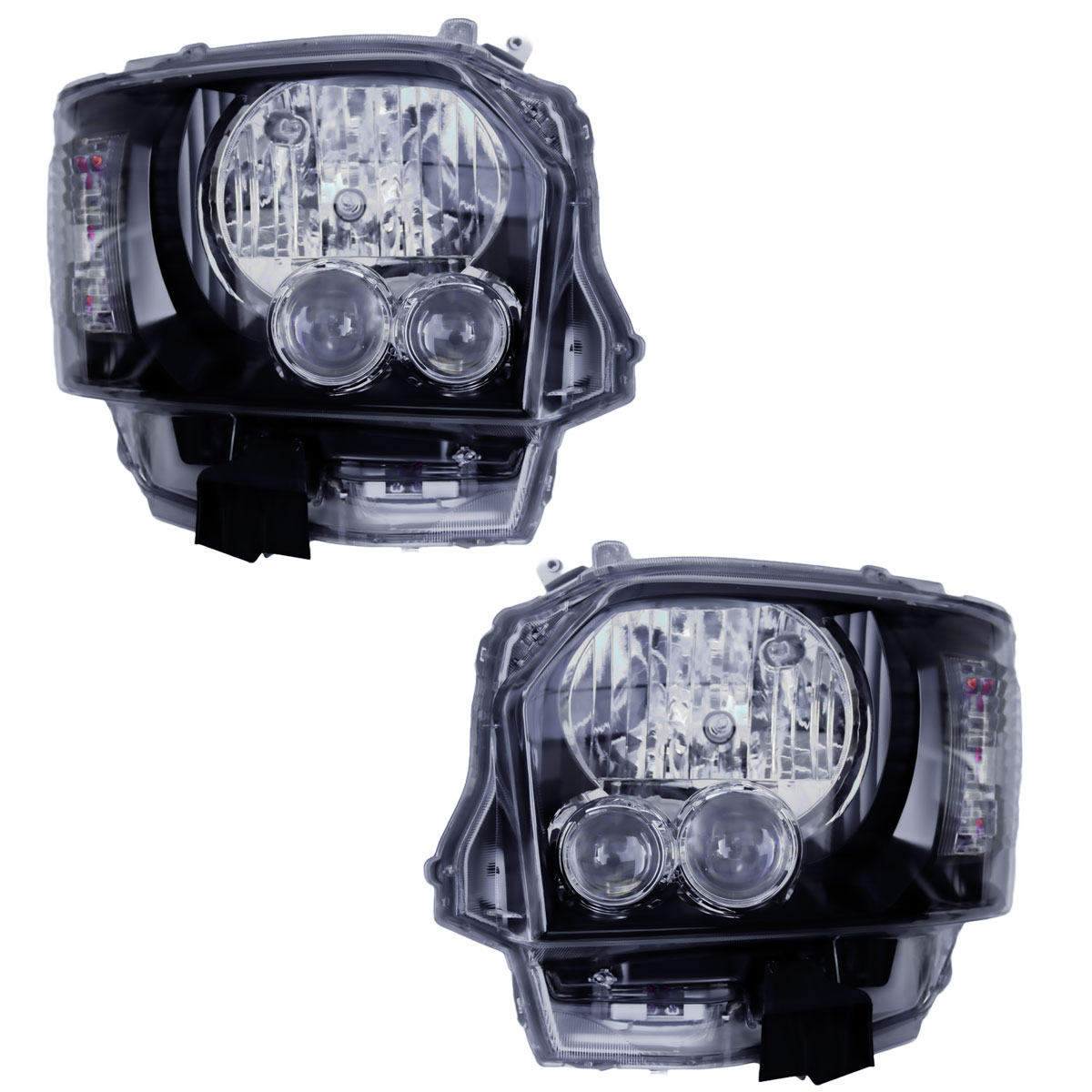 楽天市場】ハイエース 200系 4型 5型 6型 7型 LEDヘッドライト