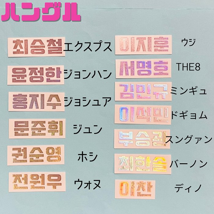 楽天市場】ホログラムステッカー 名前 ハングル ローマ字 #オリジナル