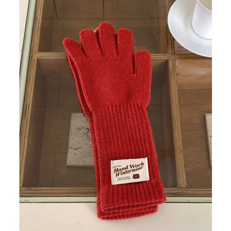 楽天市場】kirakiraShop 指穴付きカラーニットロンググローブ 小物