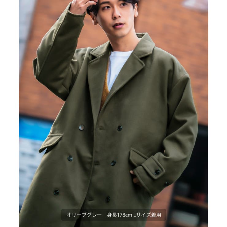 楽天市場】improves チェスターコート メンズ メルトン ロングコート