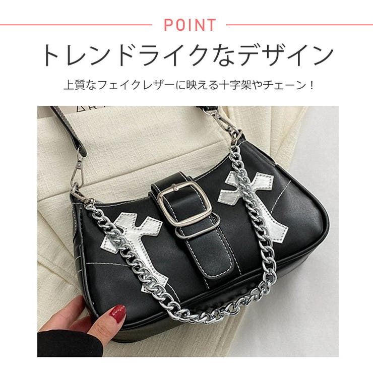 楽天市場】ShopNikoNiko 冬新作 十字架 チェーン付き ハーフムーン