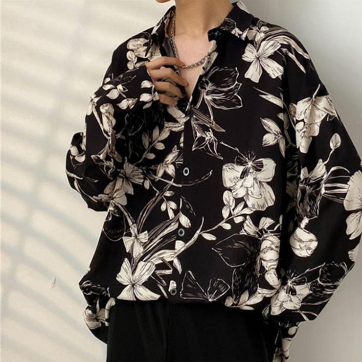 楽天市場】Decorative 柄シャツ ボタニカル柄 長袖シャツ 和風 レトロ