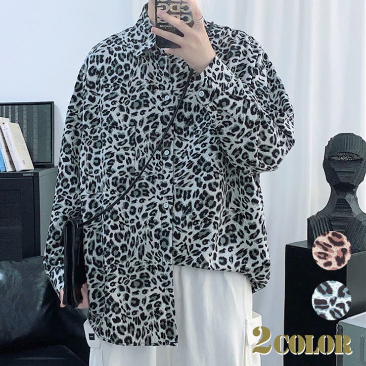 楽天市場】Decorative 柄シャツ レオパード柄 長袖シャツ ヒョウ柄