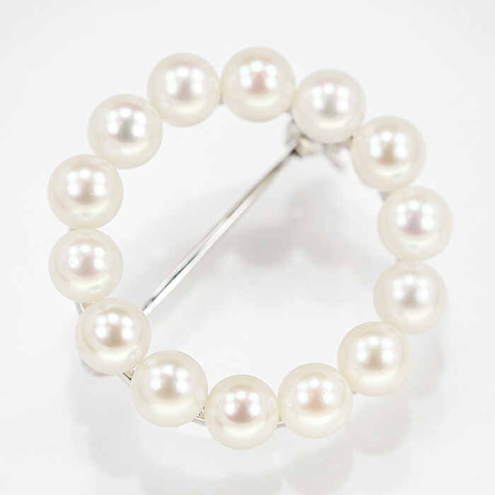 楽天市場】☆10/26 ミキモト アコヤパール ブローチ 4.9-5.1mm