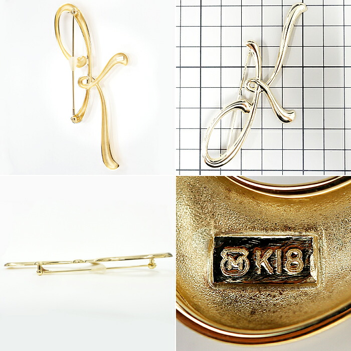 楽天市場】☆1/26 ミキモト ブローチ K18 イエローゴールド K