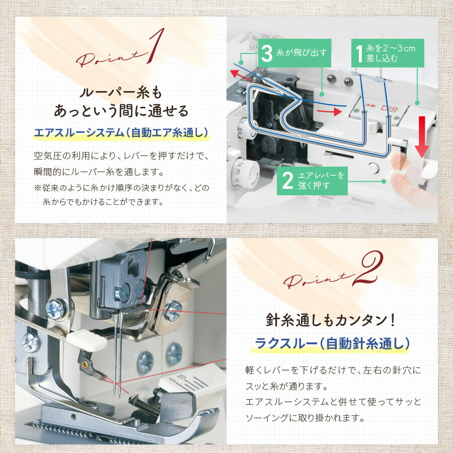 楽天市場】ベビーロック ロックミシン 衣縫人 BL550FN｜5年保証 ミシン