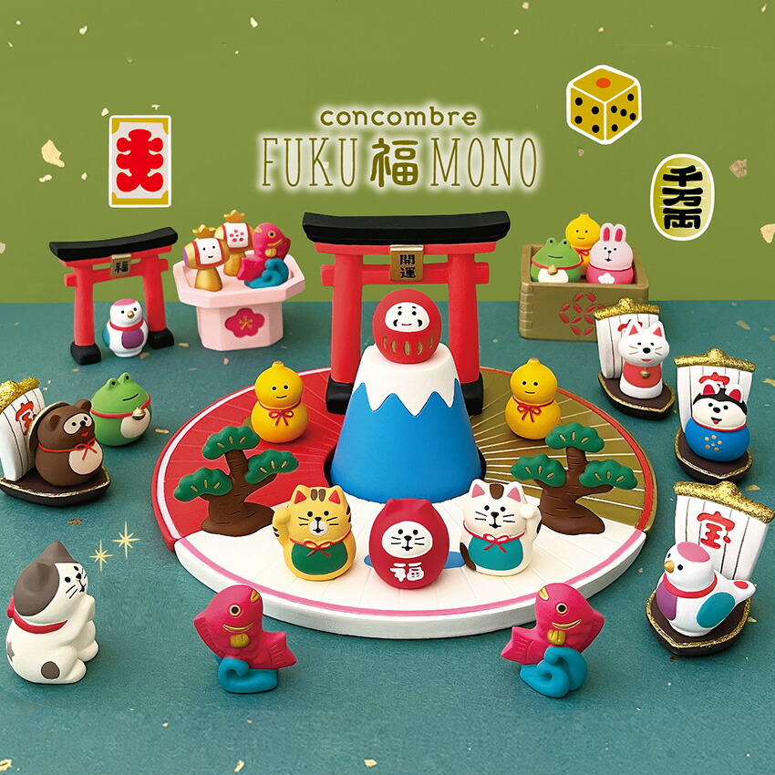 楽天市場】コンコンブル お正月 扇の台座 | お正月 デコレ 小物 置物