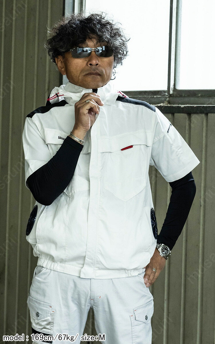 楽天市場】2025年新商品 快適ウェア 空調作業服 サイドファン 半袖