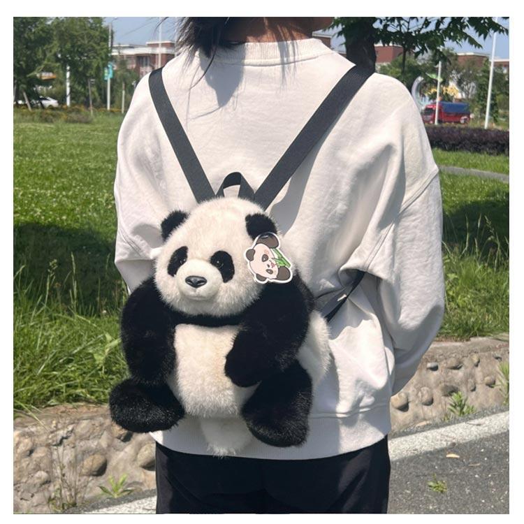 楽天市場】パンダ ぬいぐるみ リュック ふわふわ フワフワ もこもこ