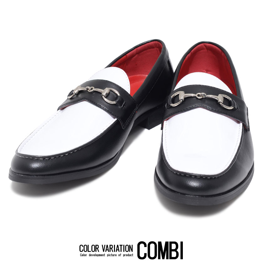 楽天市場】【送料無料】ビット ローファー シューズ ブラック ベージュ