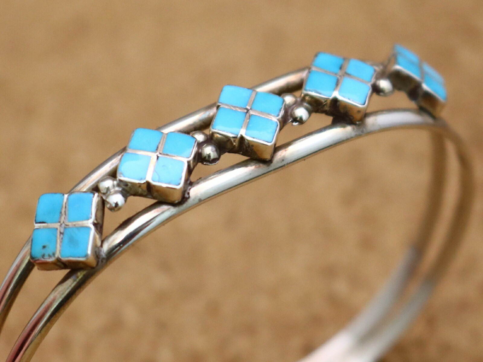 楽天市場】インディアンジュエリー ズニ族 ターコイズ バングル