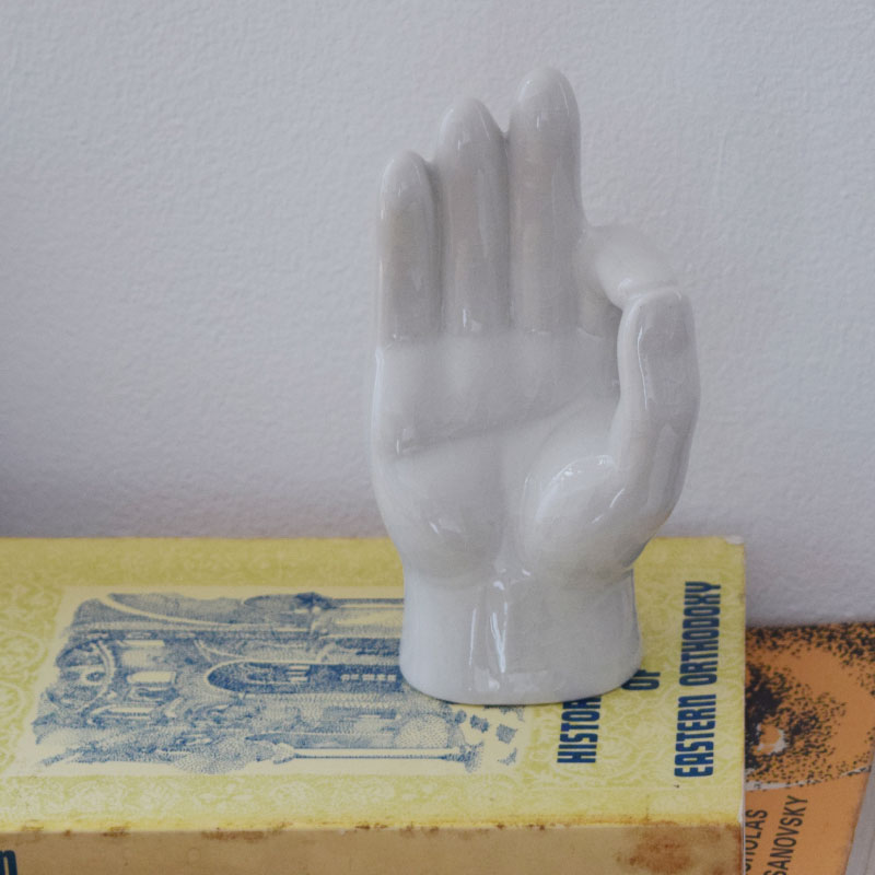 楽天市場】オブジェ Porcelain Hand Object ポーセリン ハンドオブジェ