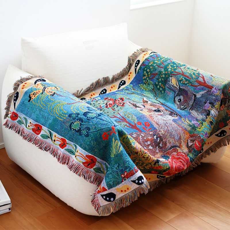 楽天市場】ナタリーレテ ラグ アニマル デザイン タペストリーラグ