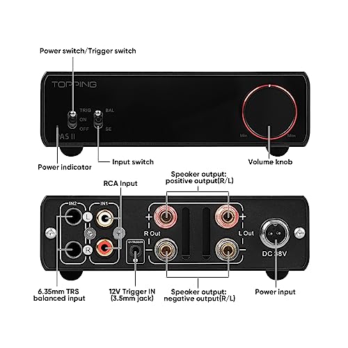 楽天市場】TOPPING PA5 II HiFi パワーアンプ 100W x 100W フル