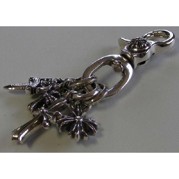 楽天市場】クロムハーツ キーチェーン SWIVELクリップ クロス／4