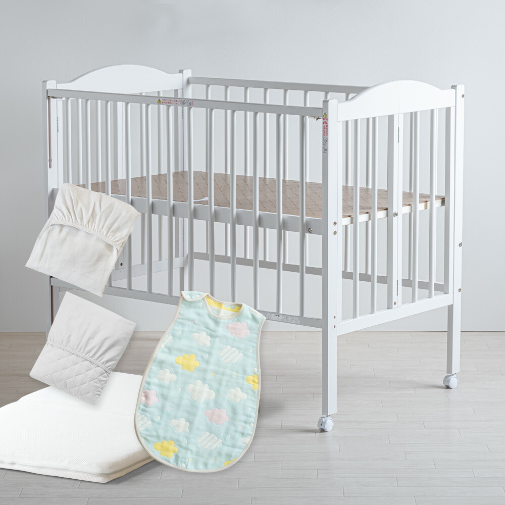 楽天市場】日本製 ベビーベッド 「ワンタッチハイベッド パル