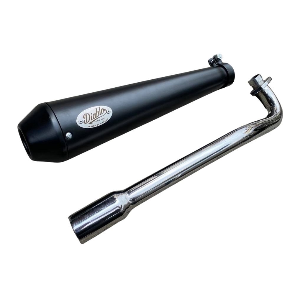 楽天市場】ホンダ スーパーカブ C125 ブラック&クロム マフラー