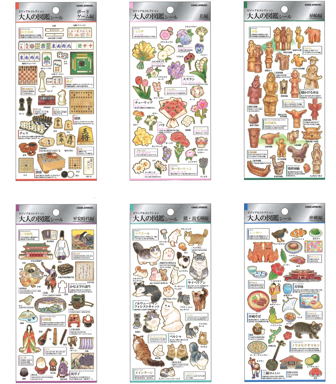 楽天市場】シール 大人の図鑑シール kmo_221264_221269 シール