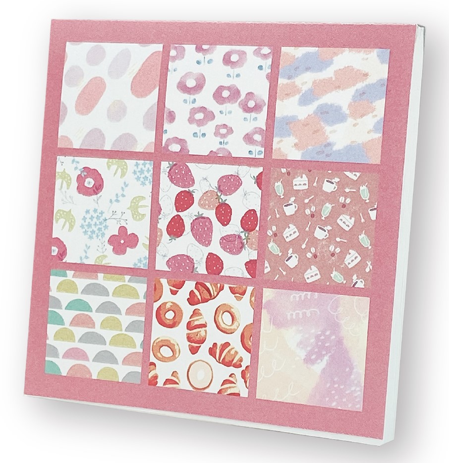 楽天市場】デザインペーパーメモ pnb_s412011_2014 全部違う柄 メモ