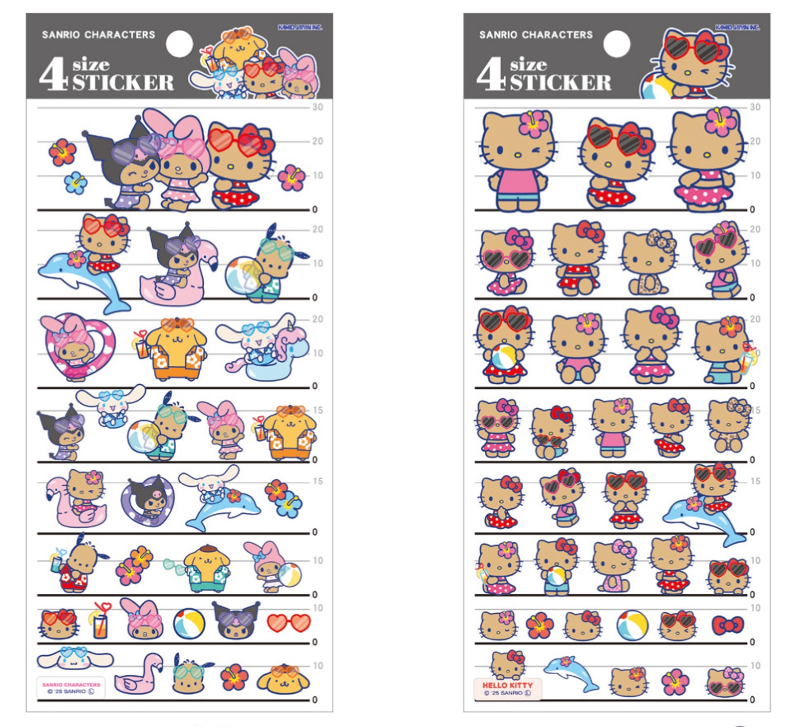 楽天市場】4sizeステッカー サンリオキャラクターズシール