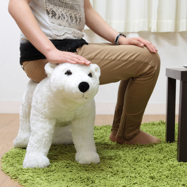 楽天市場】ぬいぐるみ 特大 / シロクマ BK157-32 82478 【送料無料