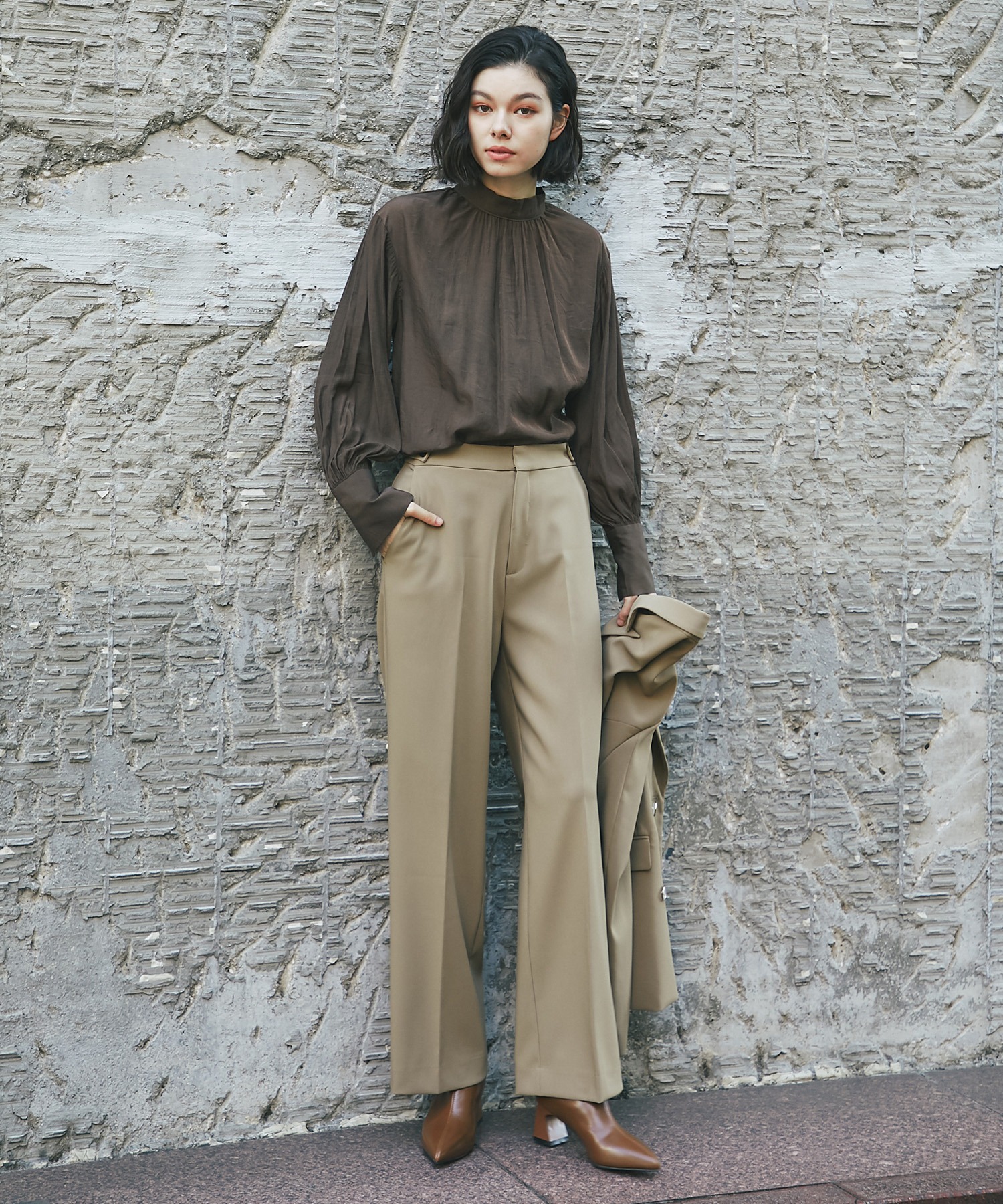 楽天市場】ダブル ジャケット ＆ ワイド パンツ スーツ セット 2点