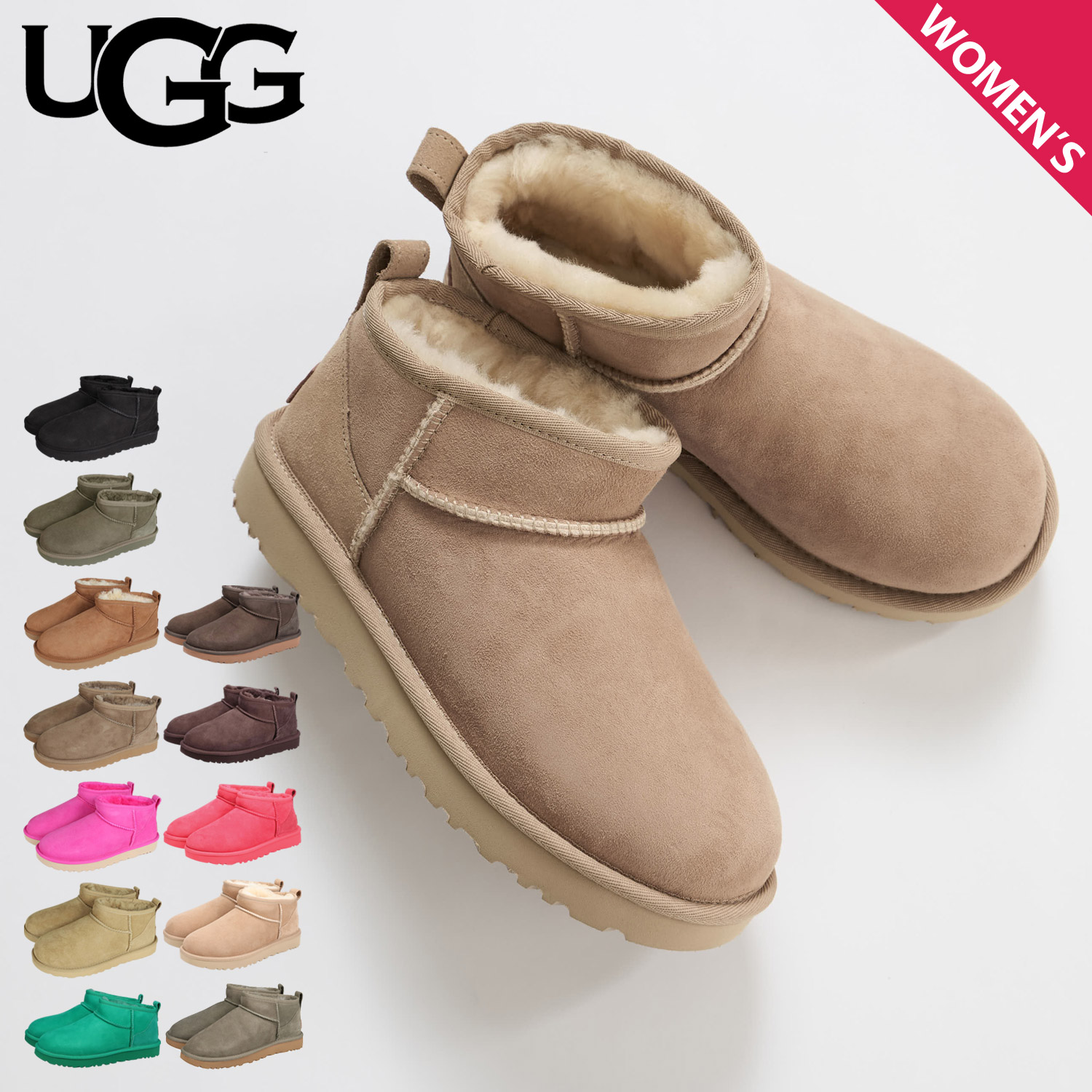 楽天市場】UGG アグ ブーツ ムートン クラシック ウルトラ ミニ