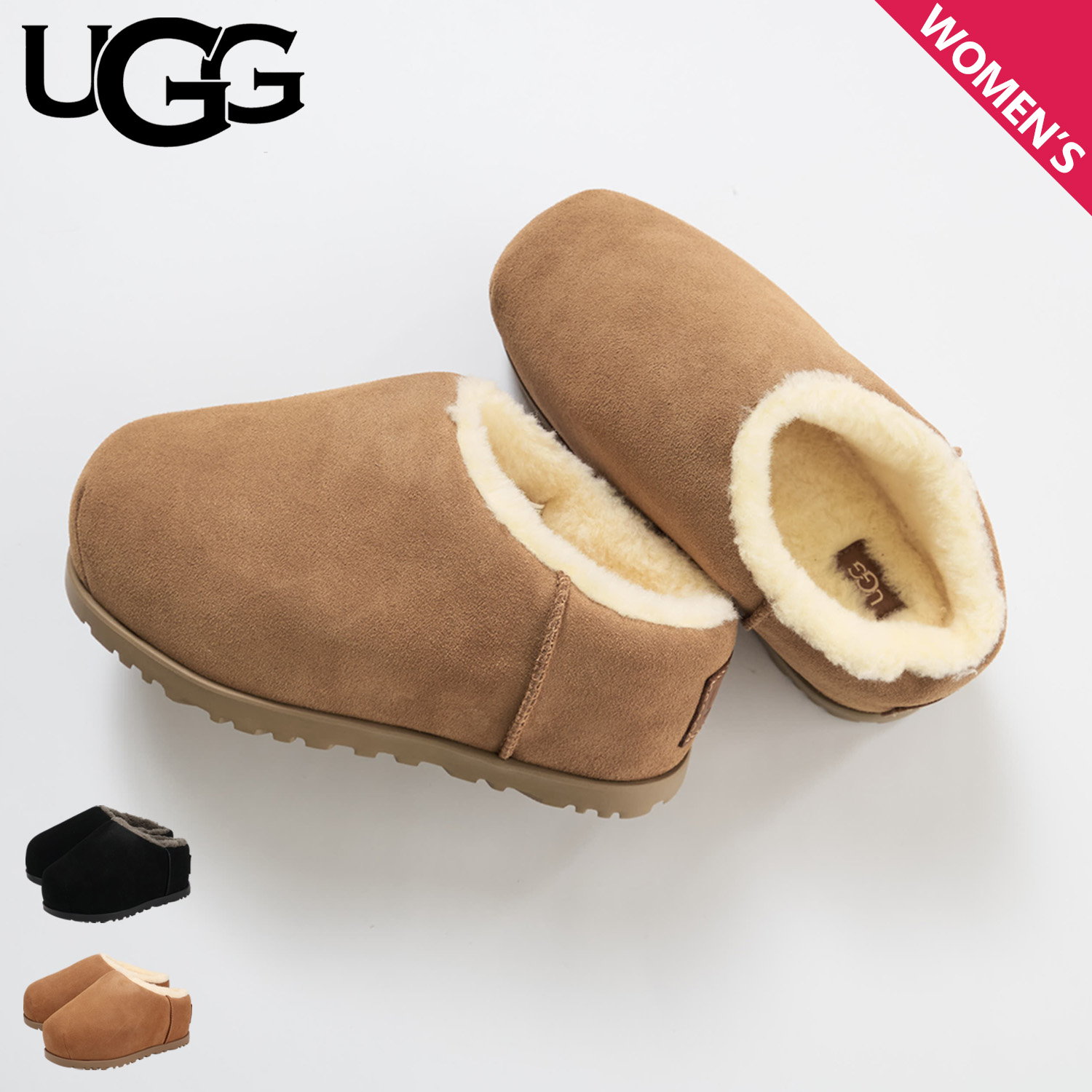 楽天市場】UGG アグ スリッポン ルームシューズ パンプド スライド