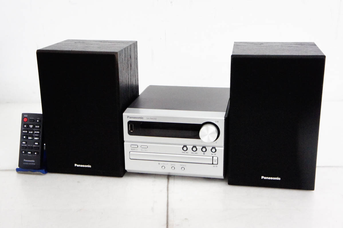 楽天市場】【中古】Panasonic CDステレオシステム ブラック SC-PM48-K