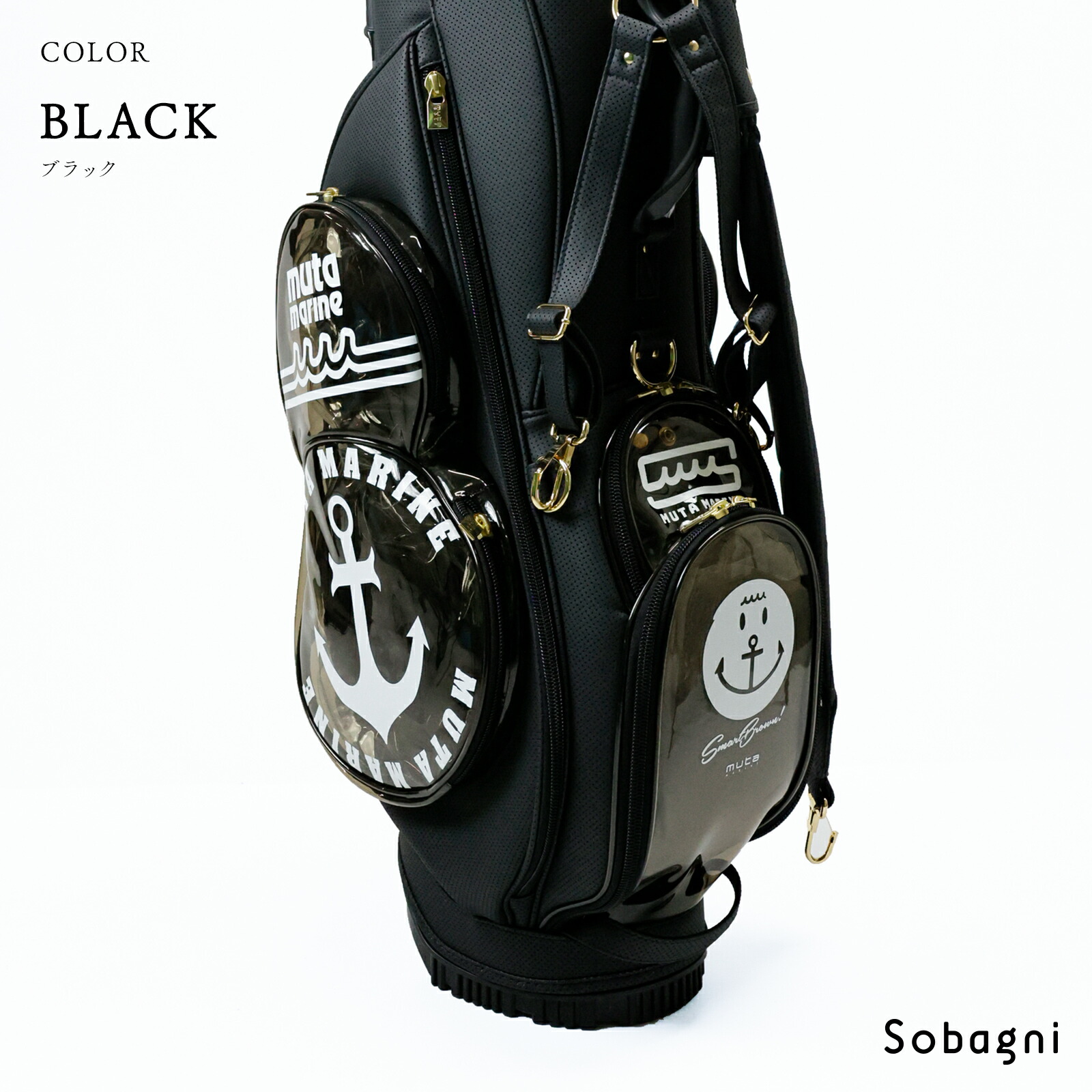 楽天市場】muta marine ムータ ゴルフバッグ 8.5インチパンチング合皮