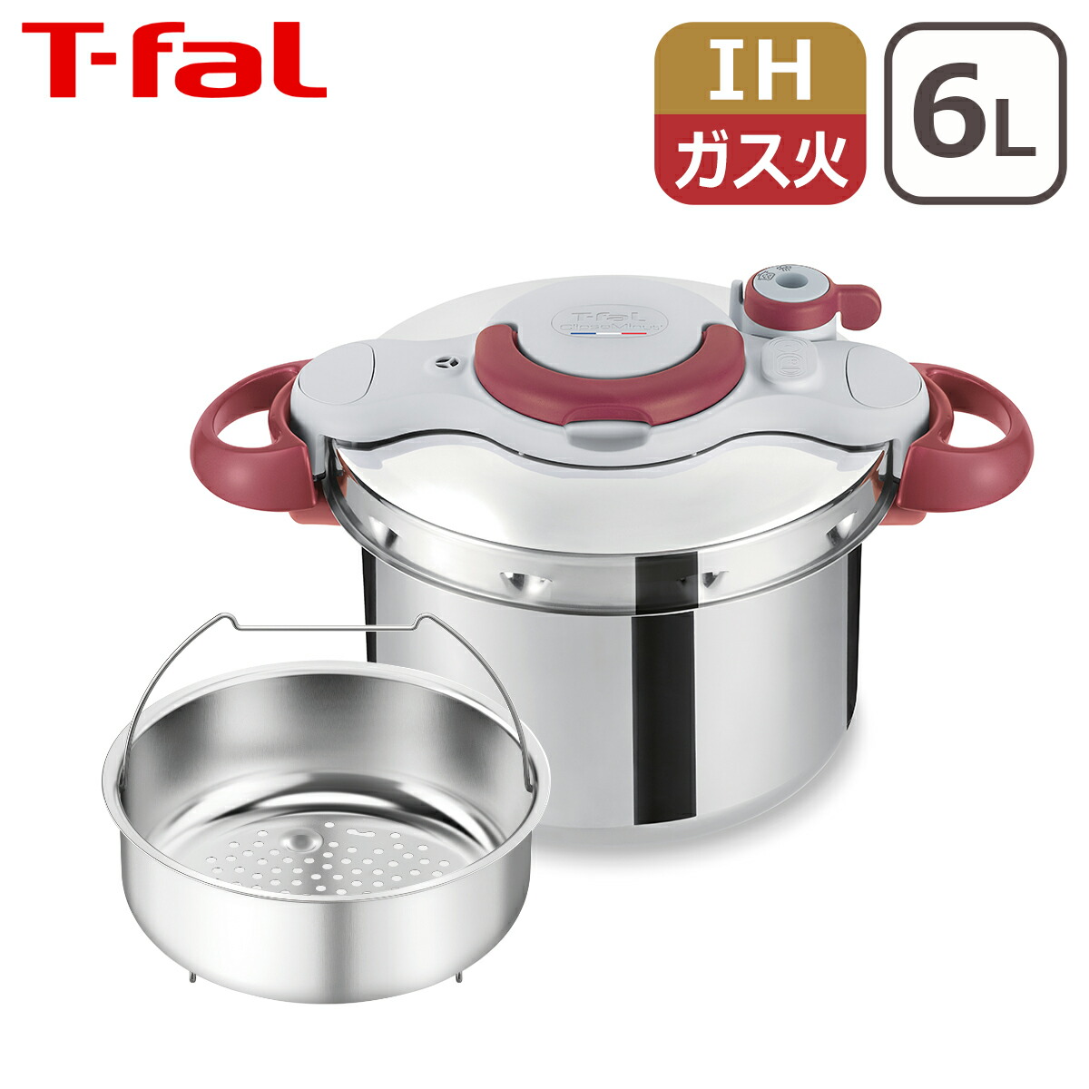 楽天市場】圧力鍋 ティファール t－fal クリプソ アーチ タイマー 6lの通販