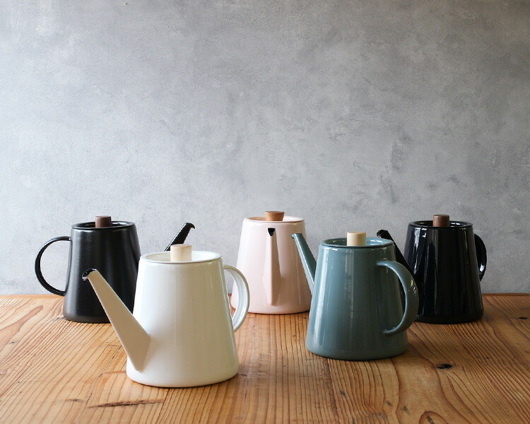 楽天市場】kaico カイコ ドリップケトル 1.3L 白 墨桜 群青 黒霧 青磁