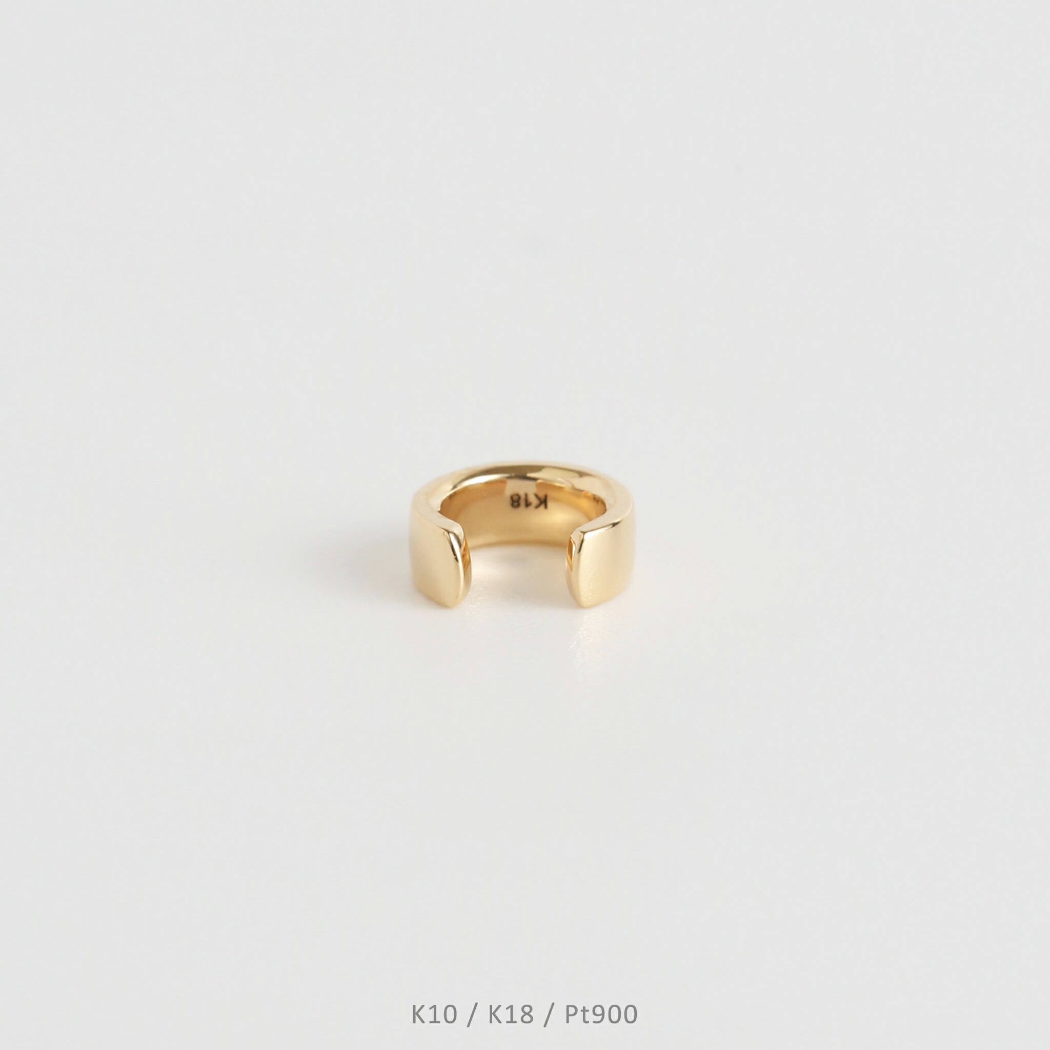 楽天市場】【Basic Plate Ear Cuff S】 K10/K18/Pt900 ゴールド