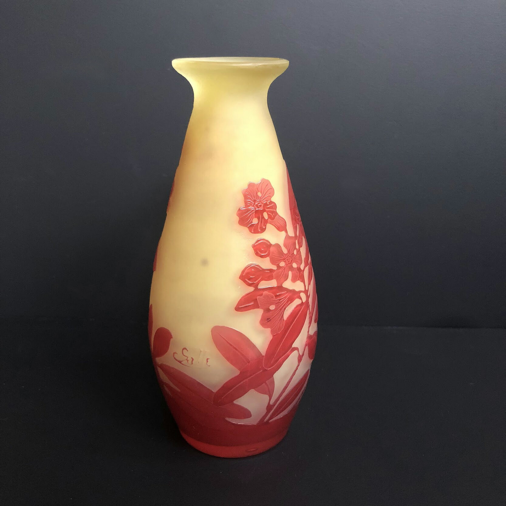 楽天市場】エミール・ガレ 花瓶 被せガラス【送料無料！】【代引き