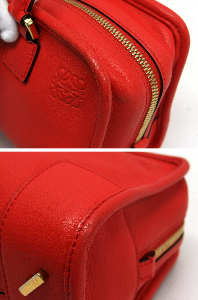 楽天市場】ロエベ アマソナ23 2WAY ハンドバッグ ショルダーバッグ 赤