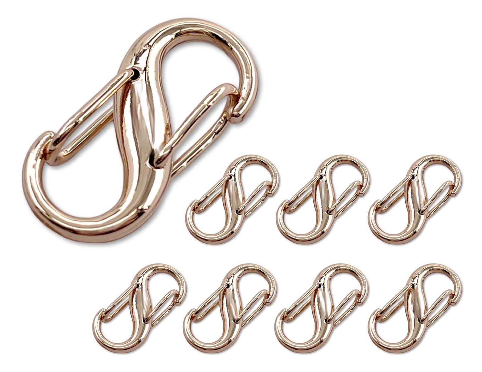 楽天市場】「S2512」 カラビナ S字型 8の字型 8個入り ミニ 外寸25