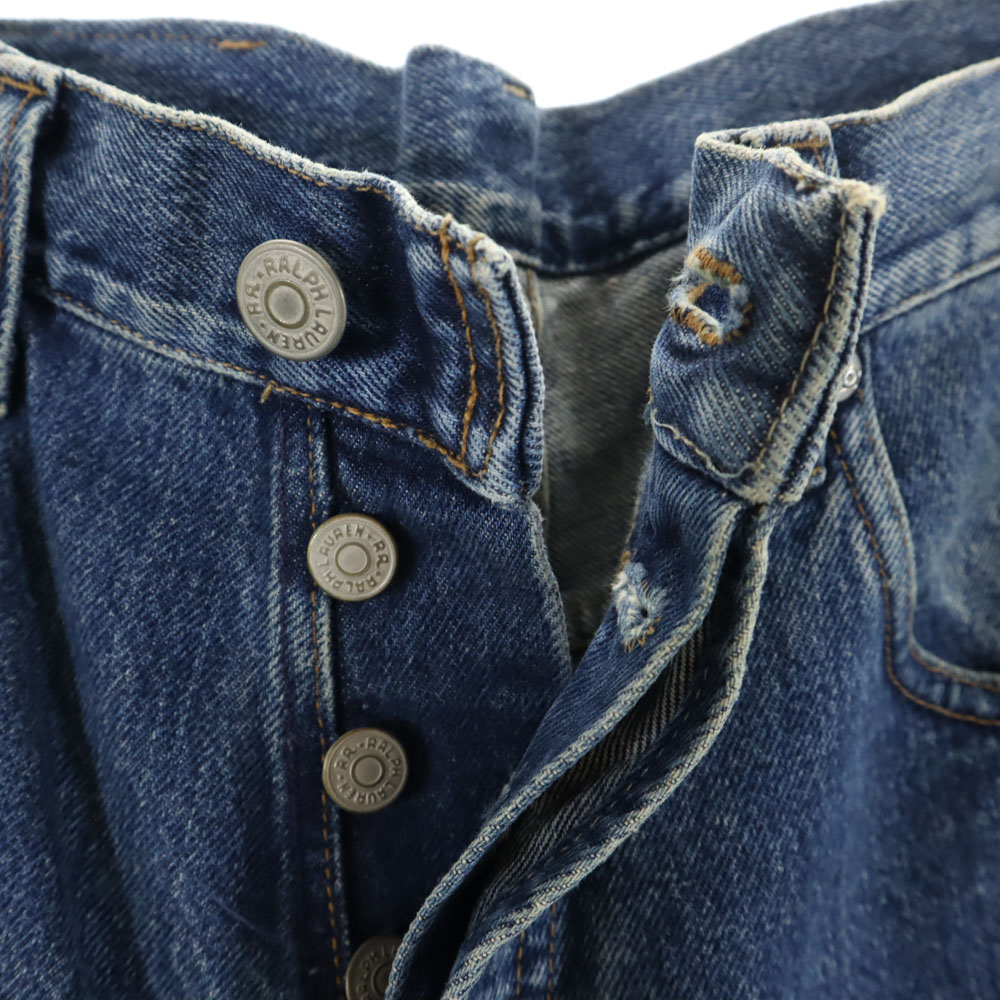 楽天市場】古着 RRL ダブルアールエル ストレートデニムパンツ ボタン