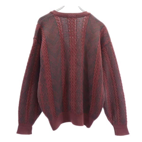 楽天市場】イヴサンローラン 90s ウール100％ Vネック 総柄 ニット L