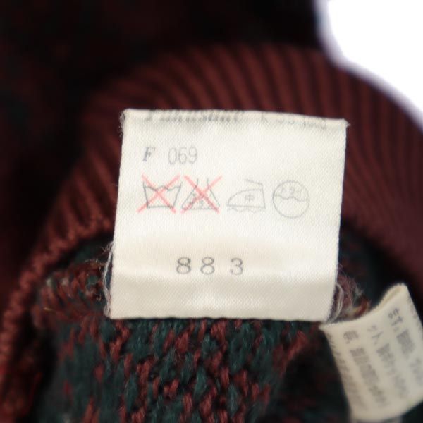 楽天市場】イヴサンローラン 90s ウール100％ Vネック 総柄 ニット L