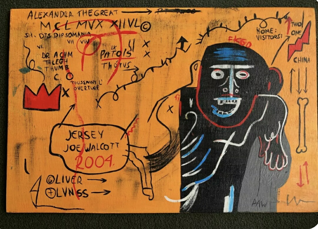 バスキア JEAN-MICHEL BASQUIAT 油絵 2 バスキア JEAN-MICHEL BASQUIAT