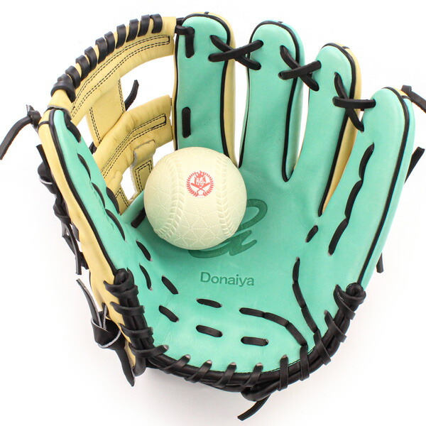 Donaiya 軟式グローブ ベージュ/ミント Donaiya 軟式グローブ ベージュ