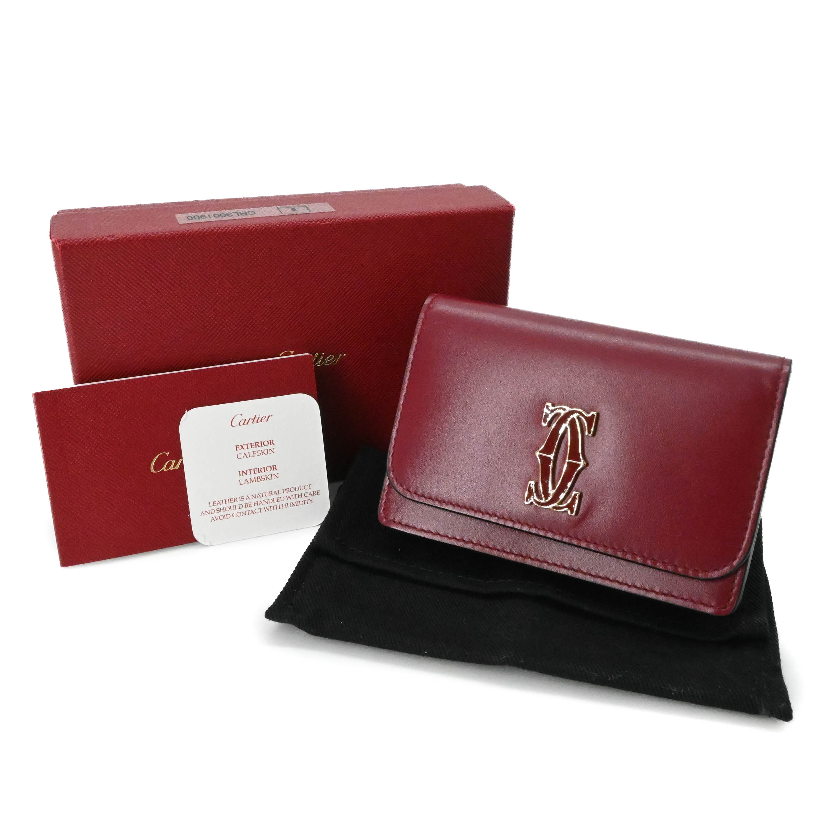 楽天市場】Cartier カルティエ ドゥーブルCロゴ二つ折りクレジット