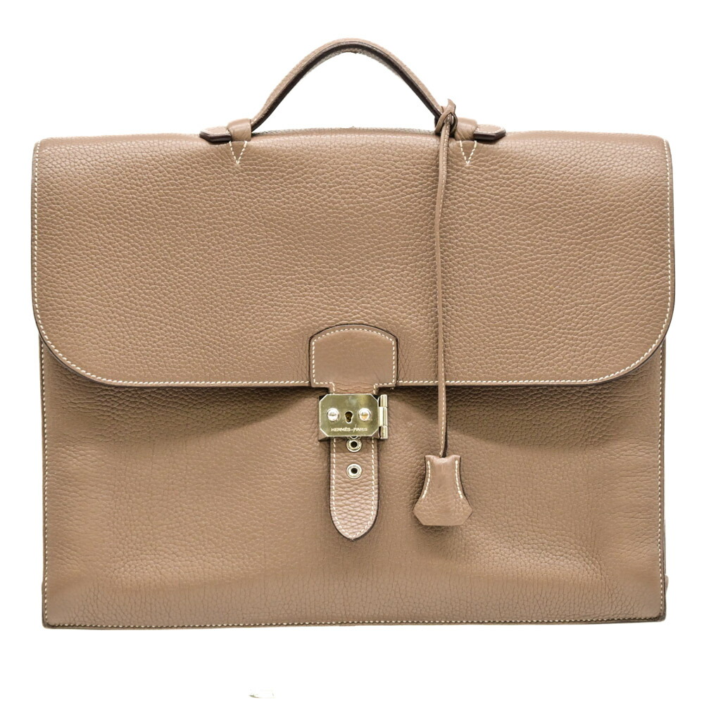 楽天市場】【緑屋質屋】エルメス サックアデペッシュ38cm ボックス