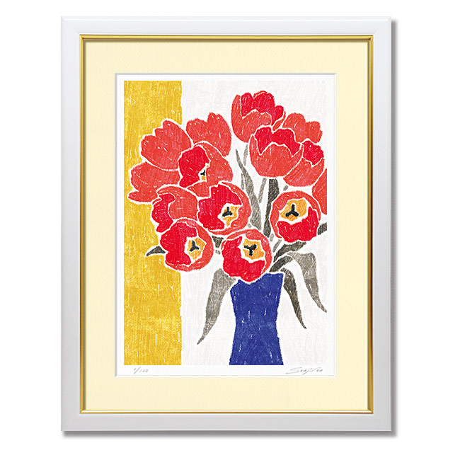 楽天市場】赤い花の絵 絵画 おしゃれ 壁掛け 絵 インテリア 【青の花瓶