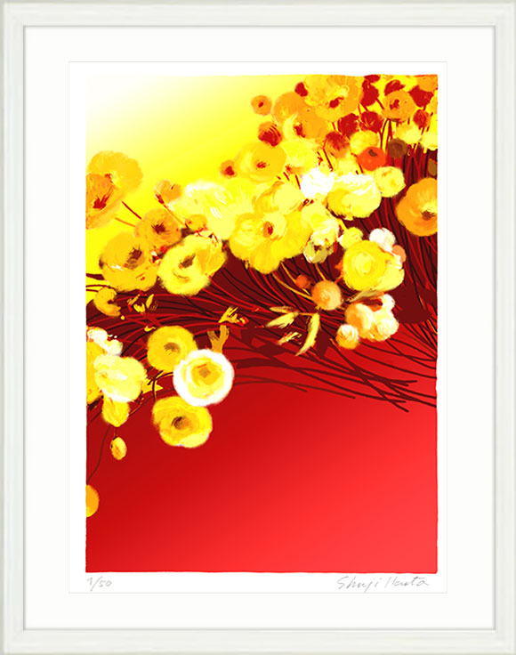 楽天市場】絵画 風水 インテリア 額入り Bouquet de fleurs「花束